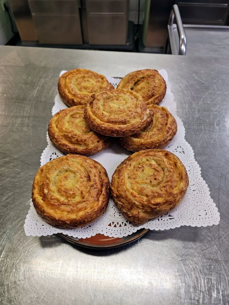 Pastry swirls, still warm